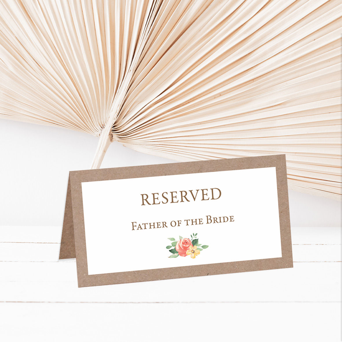 Zoey Reserved Seating Place Card