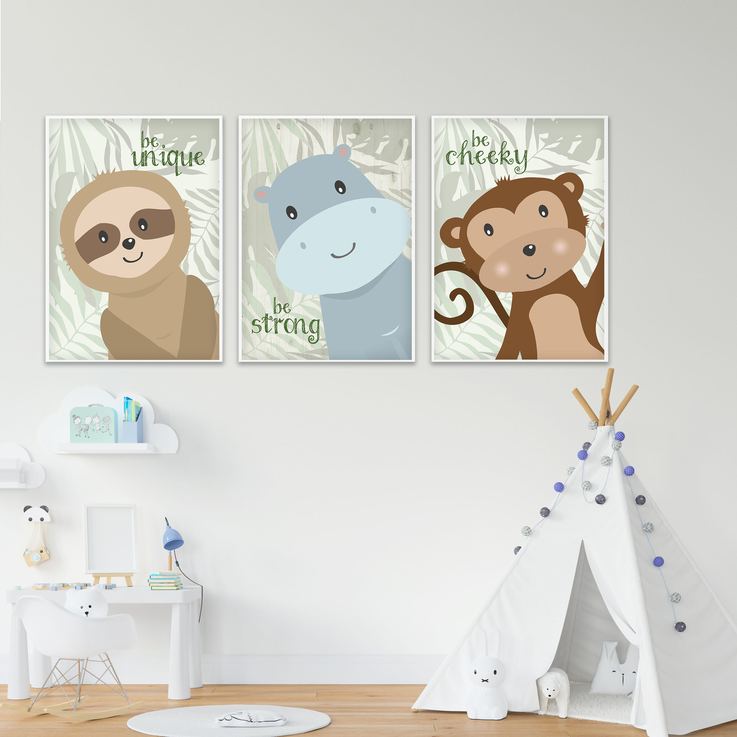 Be... Jungle Collection Trio Print Set