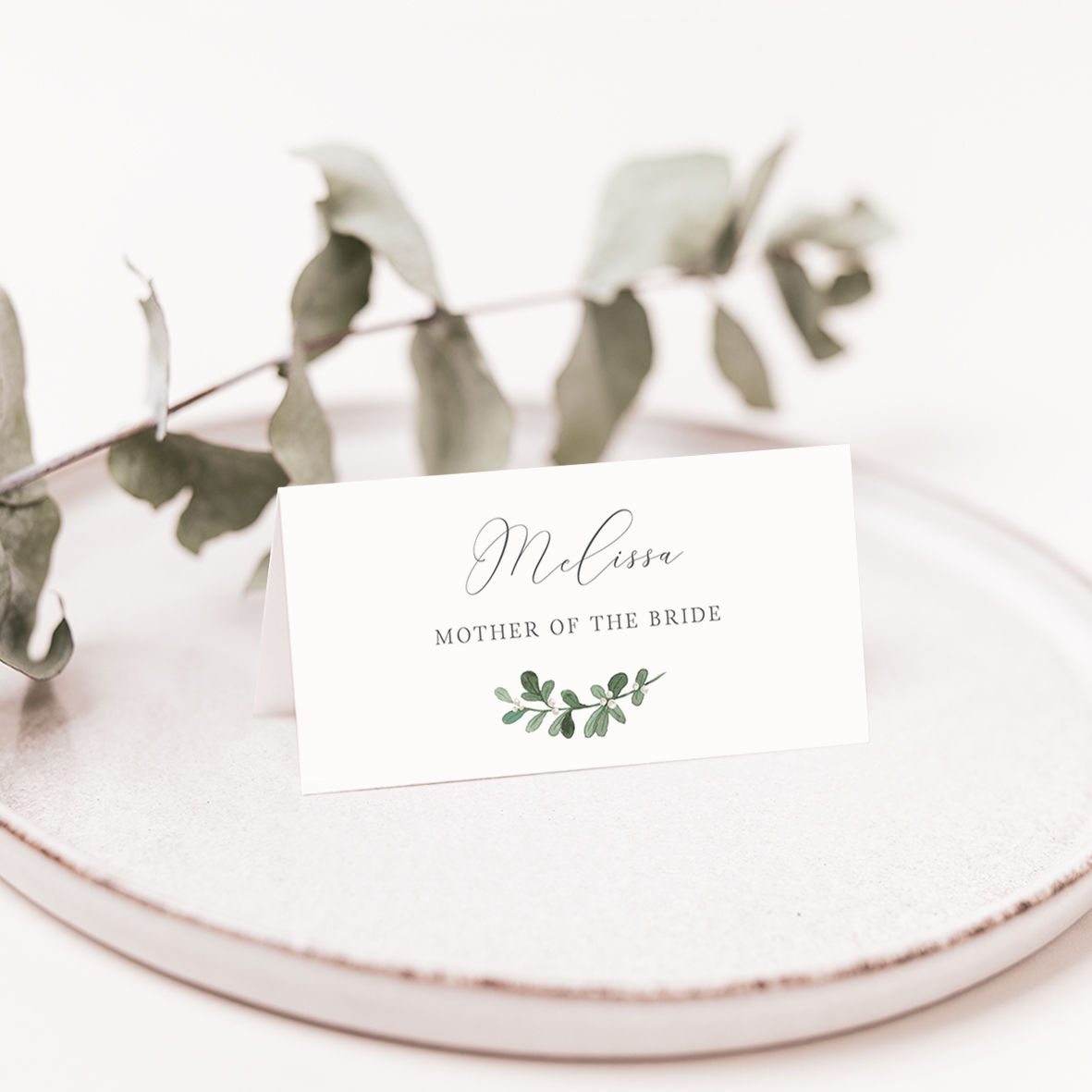 Mistletoe Place Card