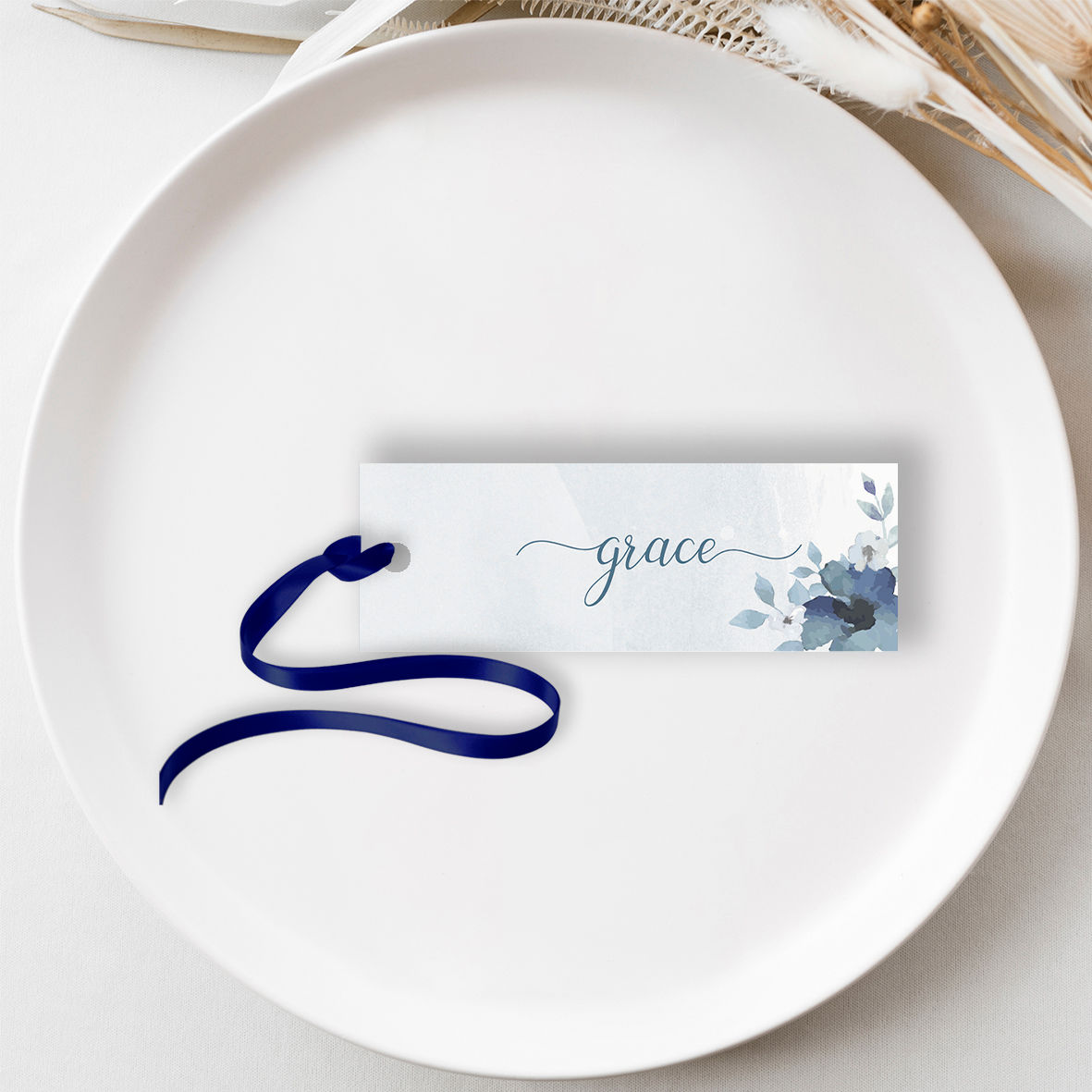 Laurel Place Setting Name Tag
