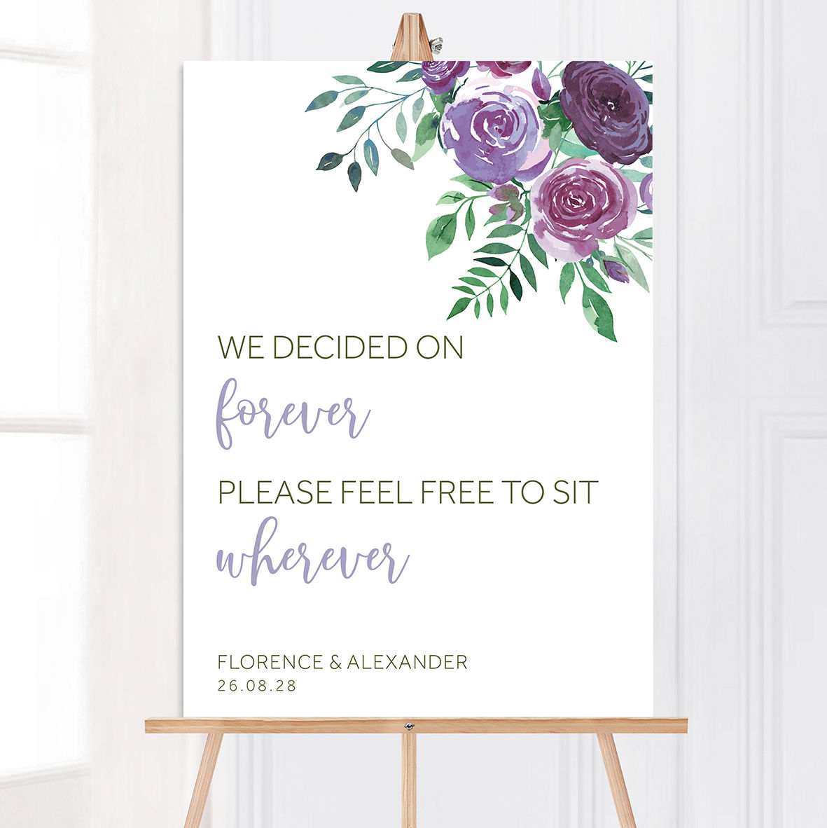 Heidi Pick a Seat Sign