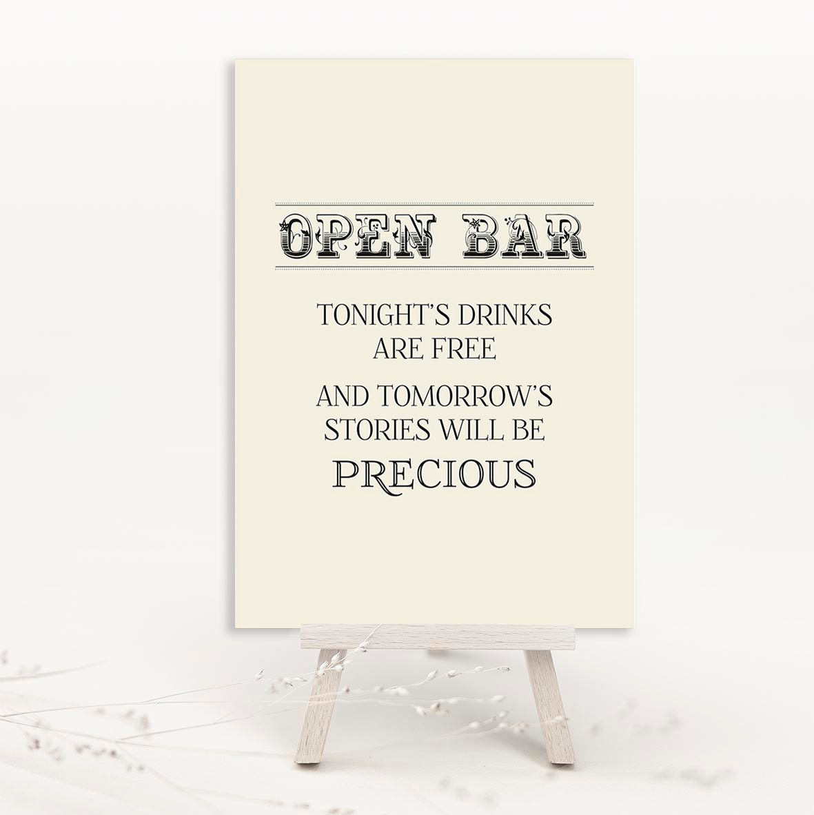 Betty Drinks/Bar Sign