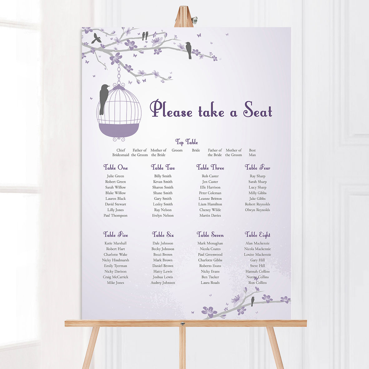 Erin Table/Seating Plan