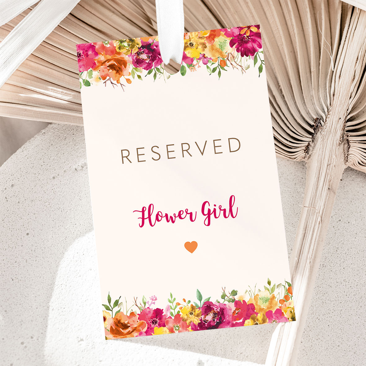 Layla Reserved Seating Tag