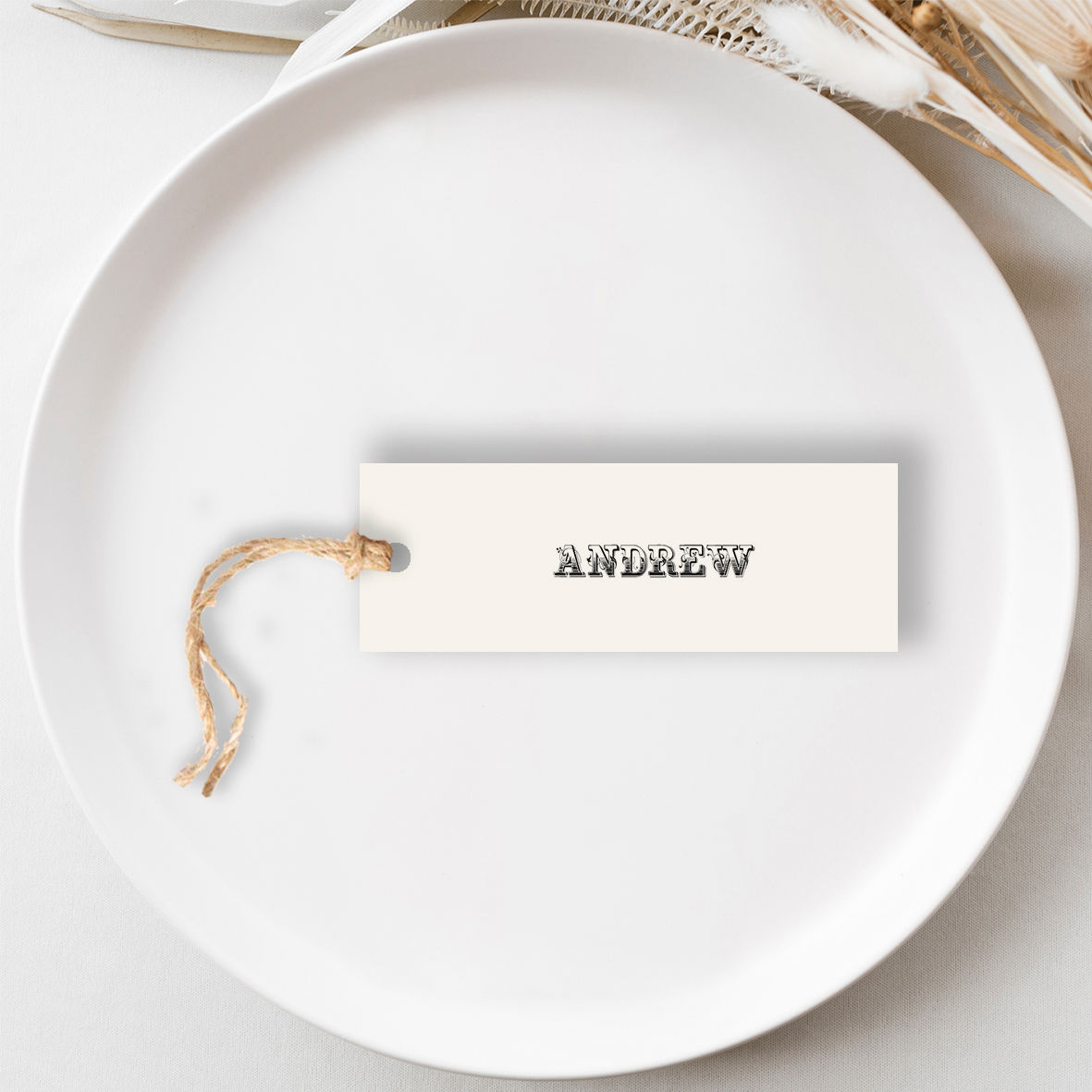 Betty Place Setting Name Tag