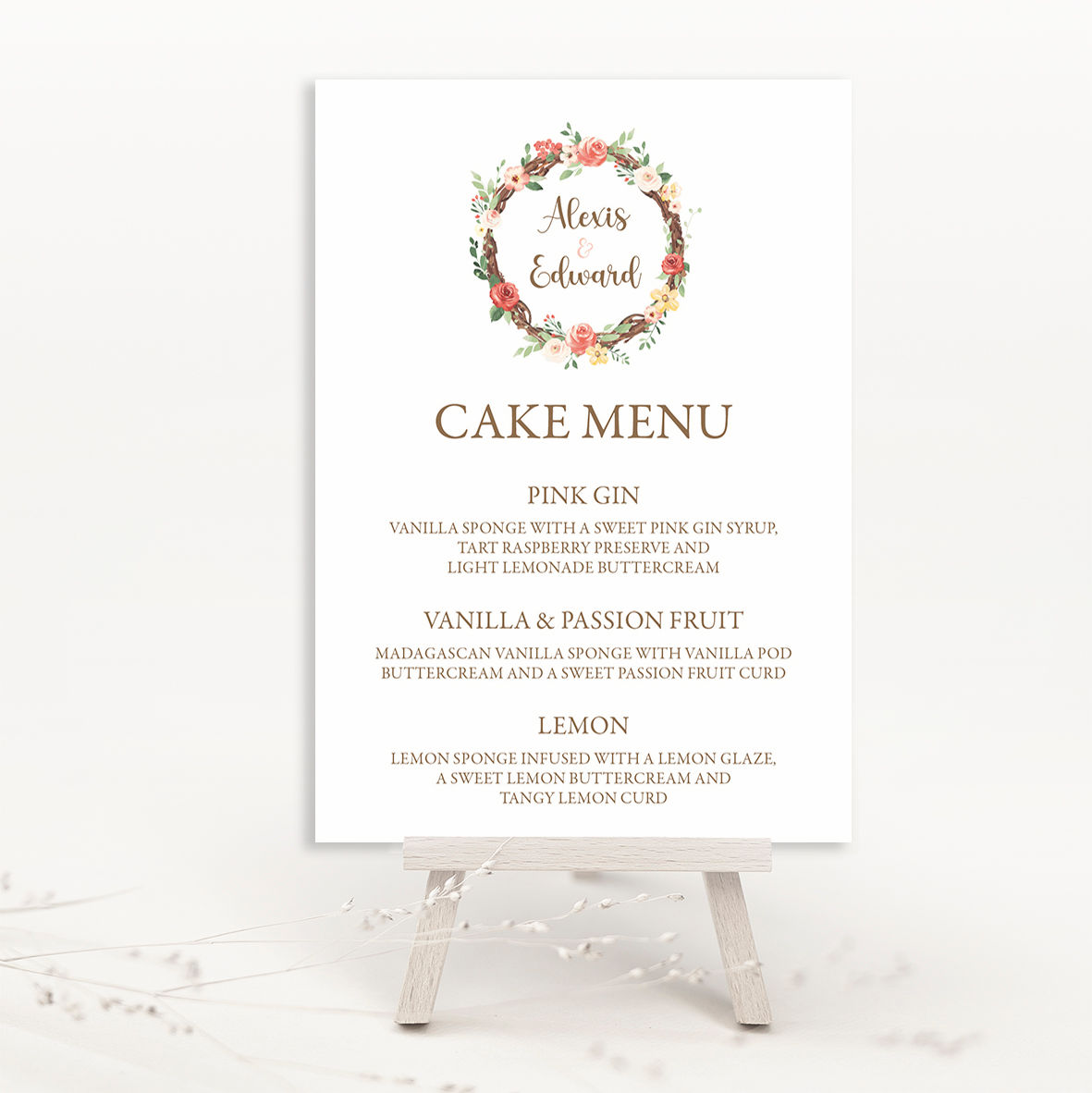 Zoey Cake Sign