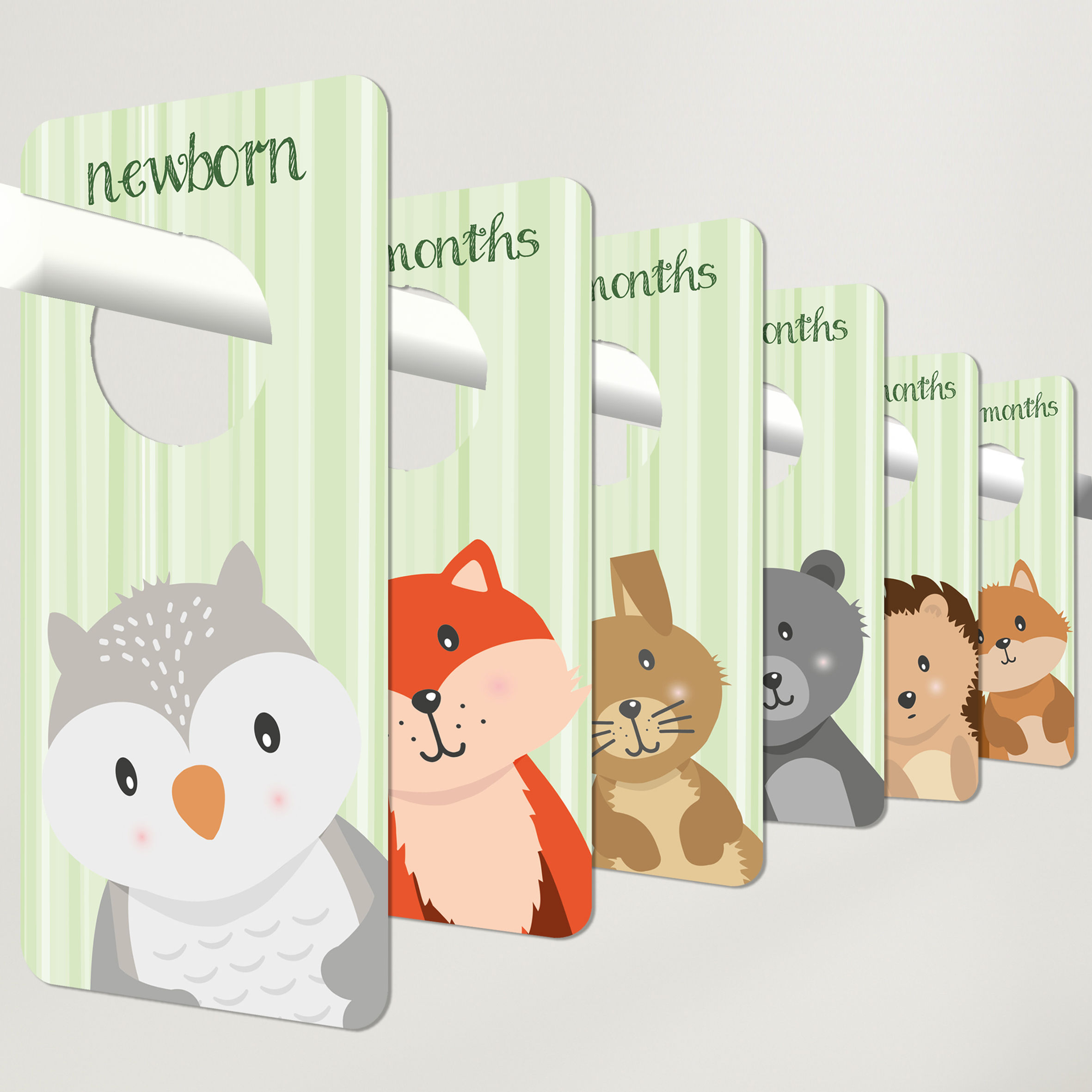 Green Woodland Wardrobe Dividers