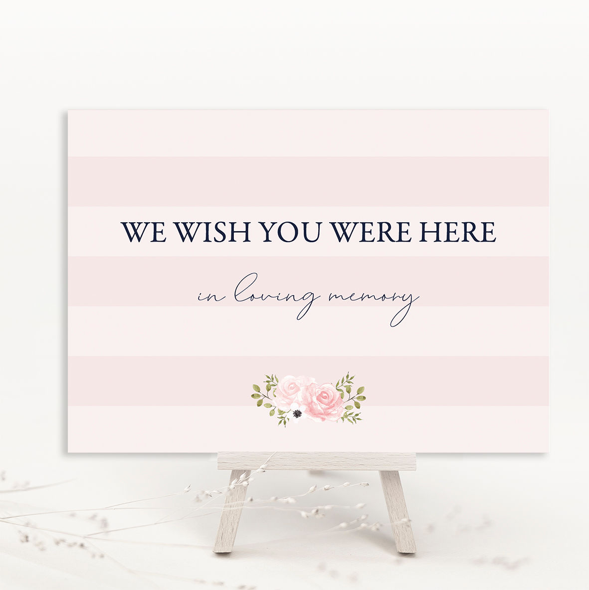 Fleur In Memory Sign