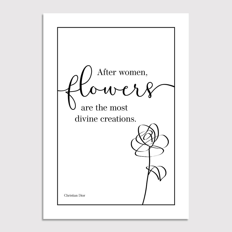Thumbnail: Christian Dior Quote Print