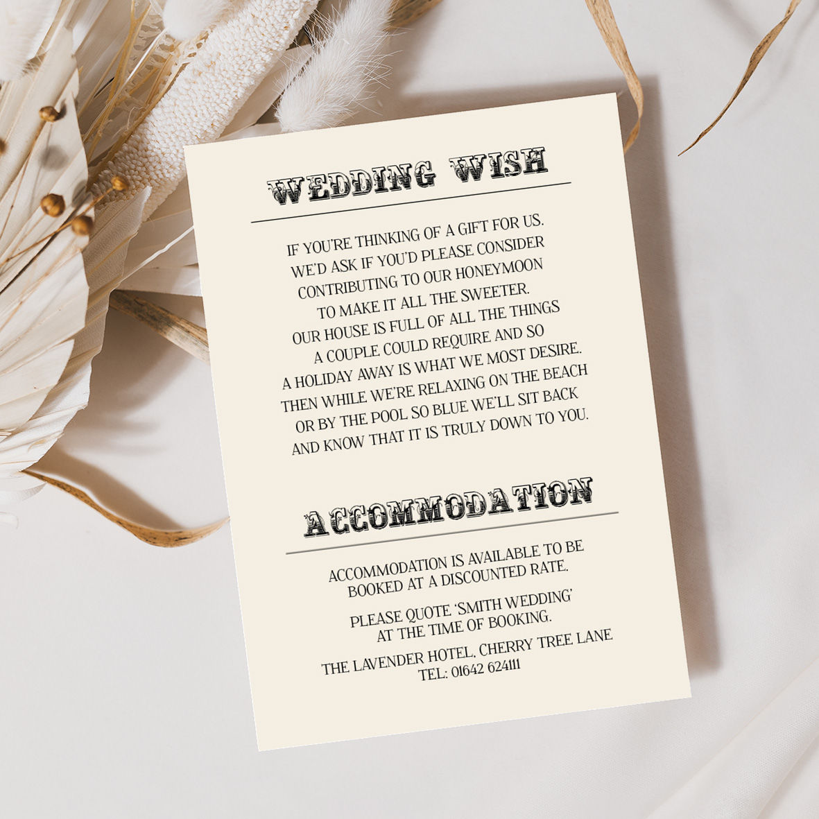 Betty Information Card