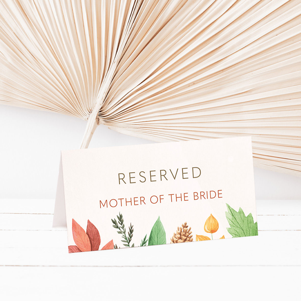 Rhea Reserved Seating Place Card