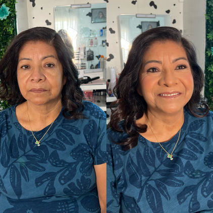 Mature Soft Glam on medium skin