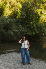 rocky river senior portraits in guerneville, sonoma county