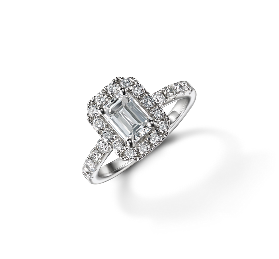Emerald cut Suen Jewellers