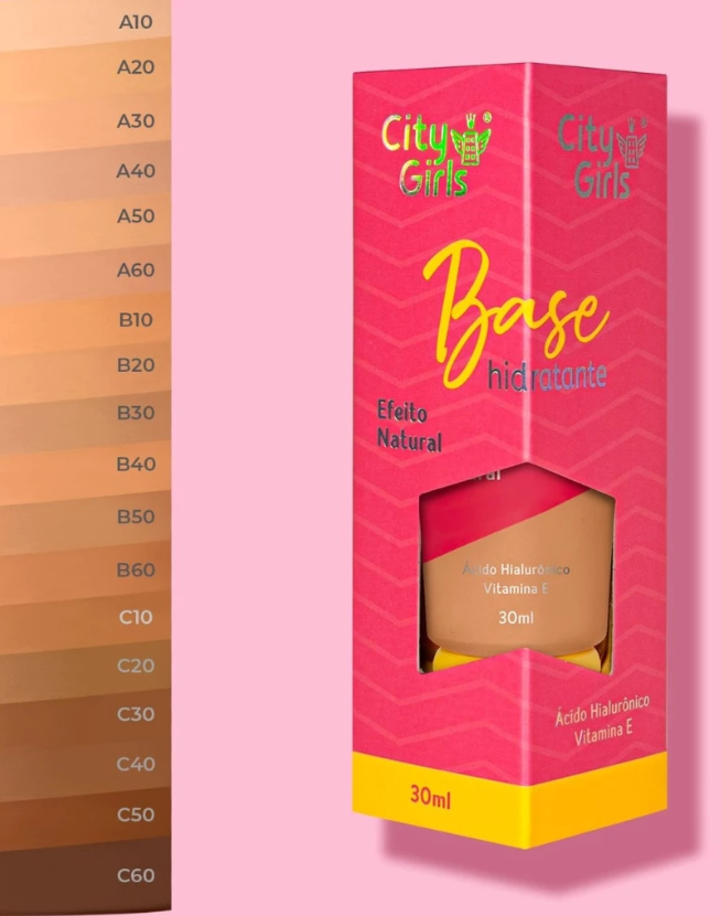 Base Hidratante Efeito Natural - City Girls