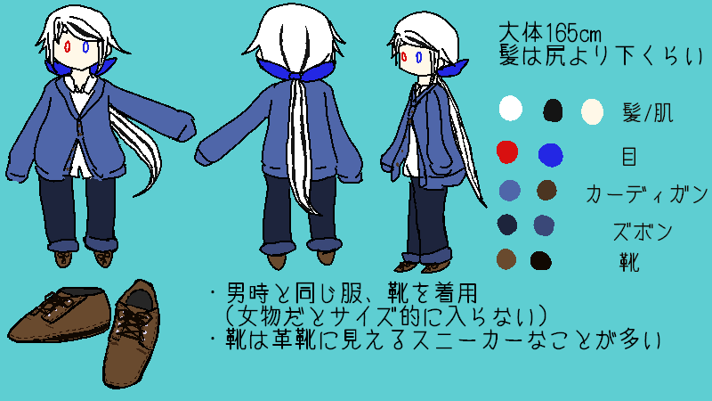 通常の立ち絵服装