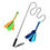 Thumbnail: Interactive Dog Cat Feather Toy Feather Teaser Stick Wand Pet Feather Refill Rep