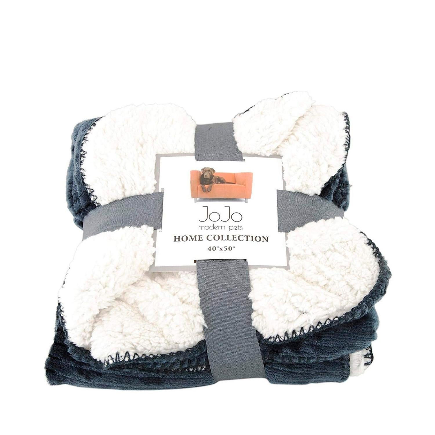 Cozy Fleece and Sherpa Dog Blanket