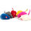 Thumbnail: THE PAWS CORNER 10 Pcs Plush Mouse Cat Toys (Random Color)