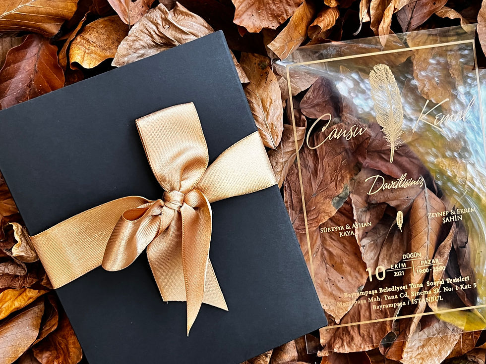 Thumbnail: acrylic invitation cards
