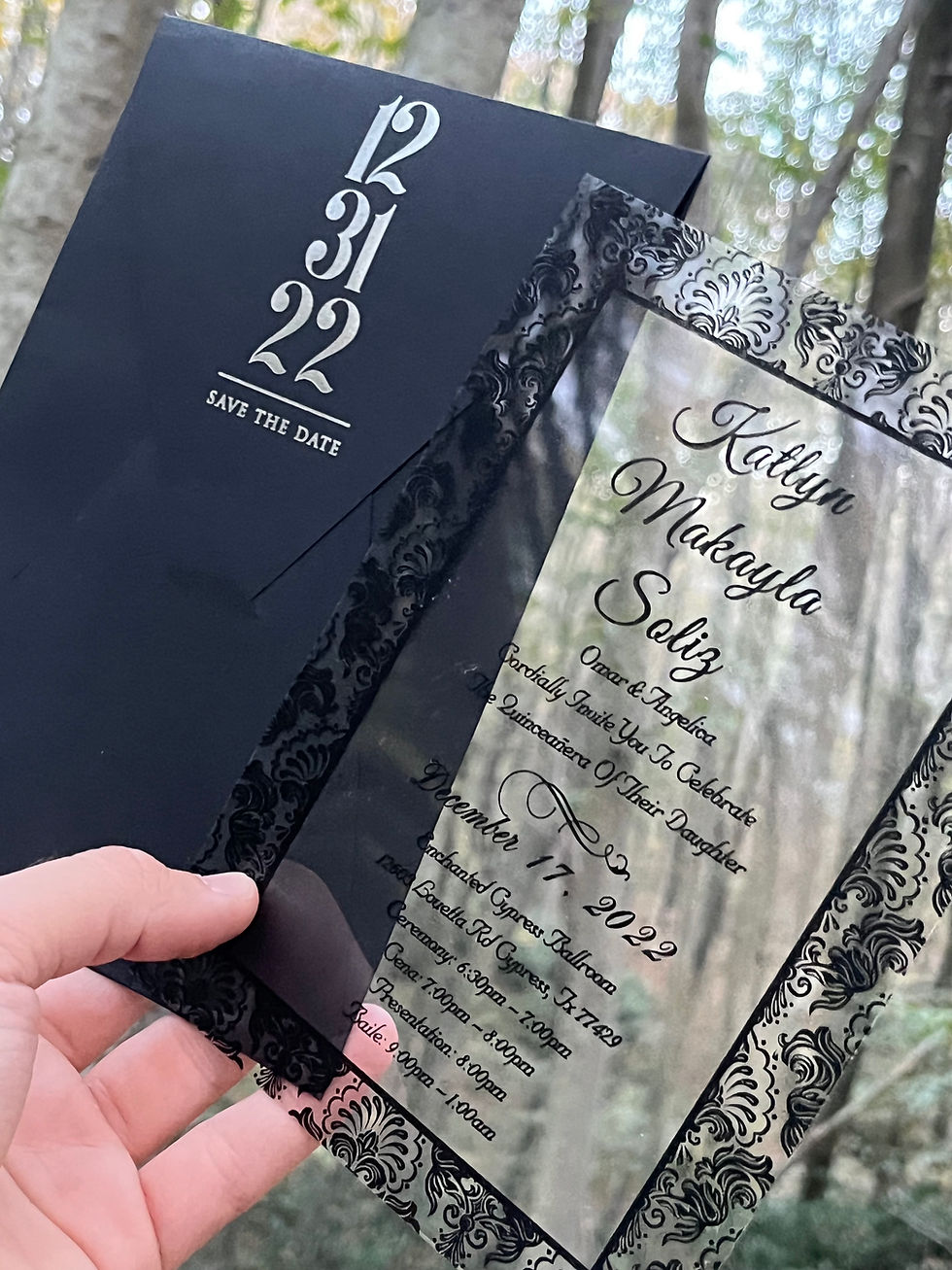 Acrylic Invitations