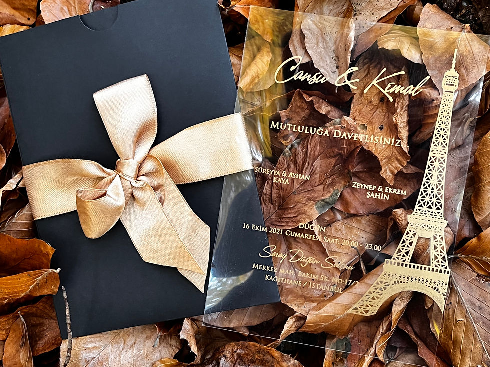 acrylic invitation cards