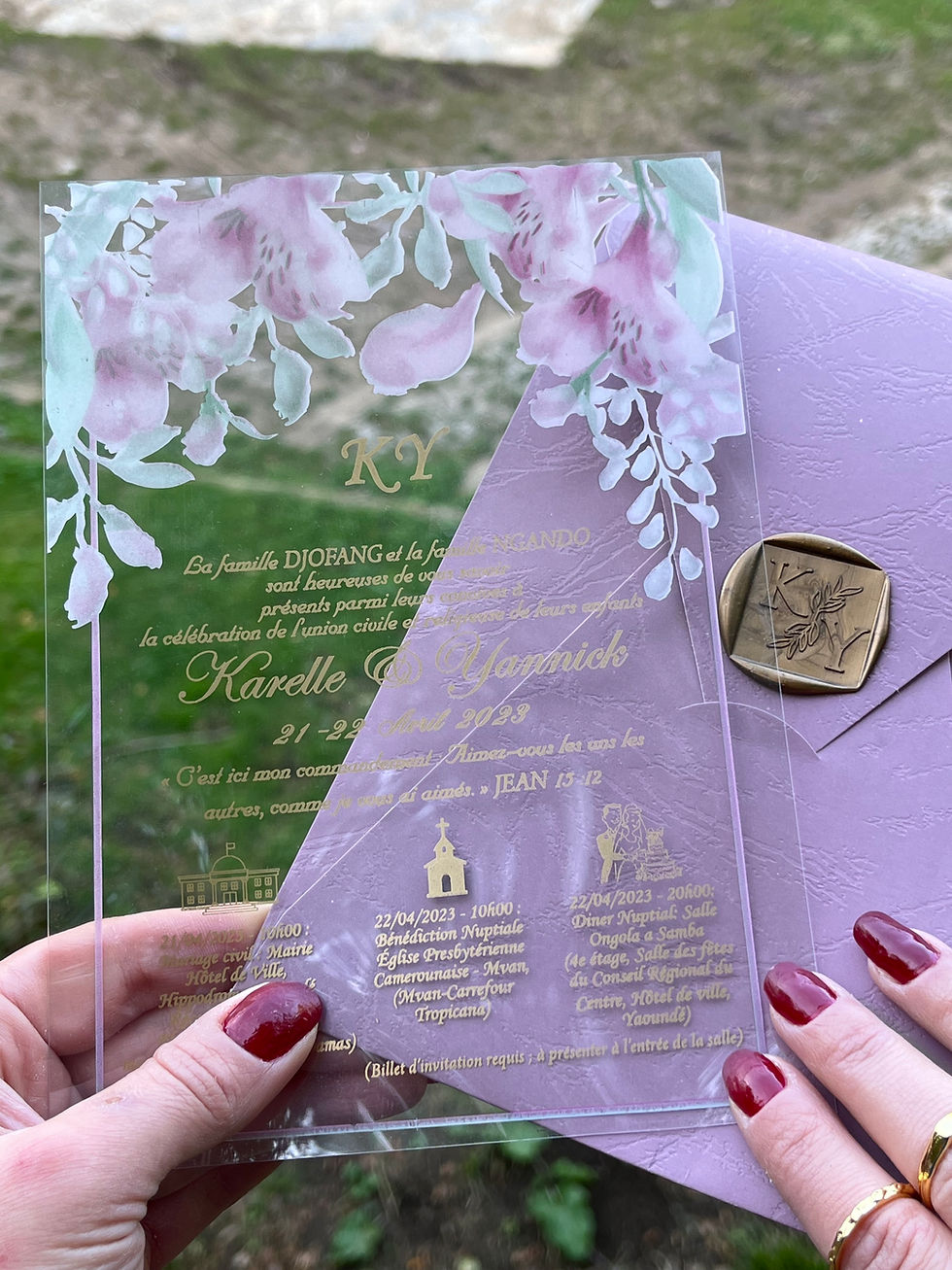 Miniaturbild: acrylic invitation cards