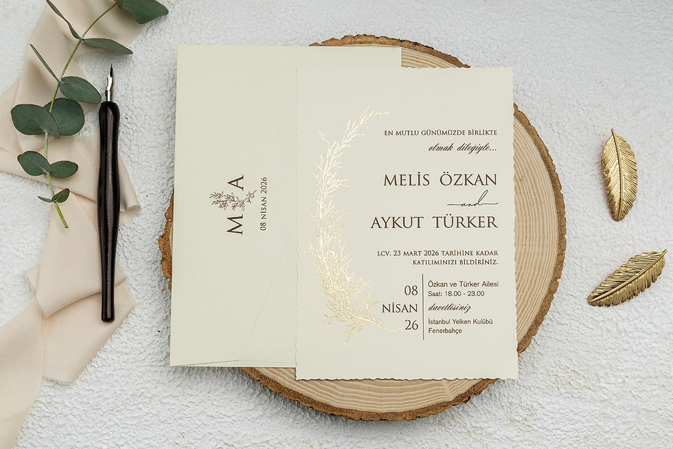 Elegant wedding invitation cards