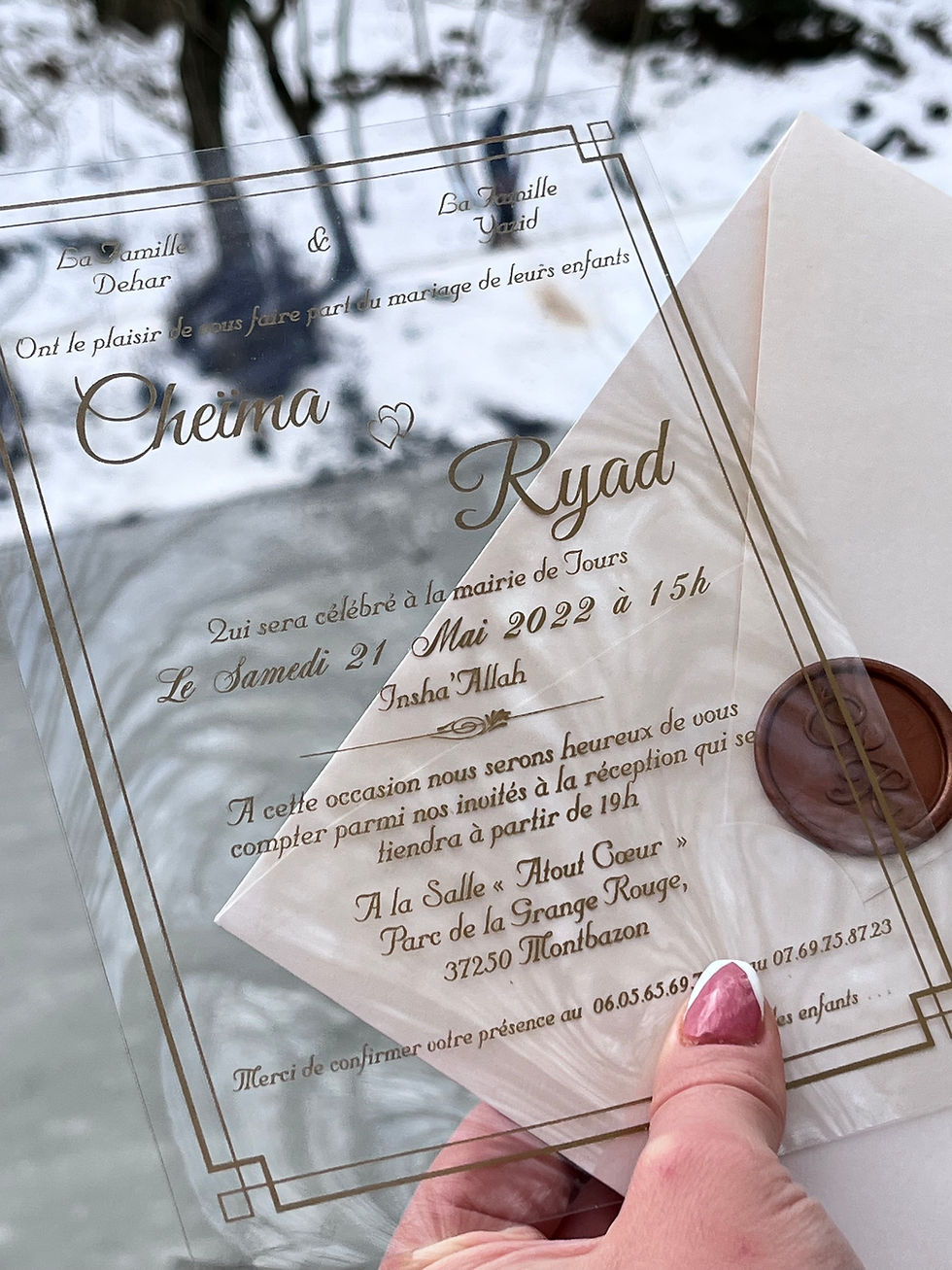 Miniature : acrylic invitation cards