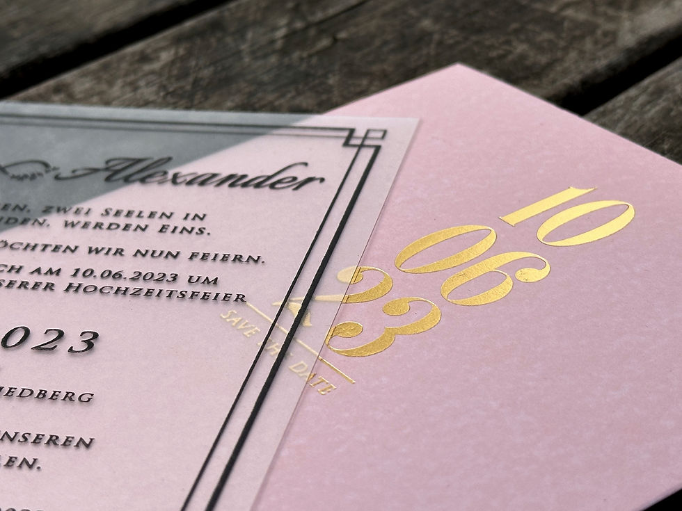 Miniatura: Acrylic Invitations Black