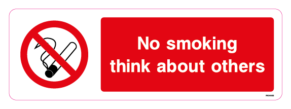 No smoking think about others