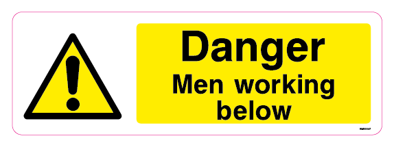 Danger Men working below