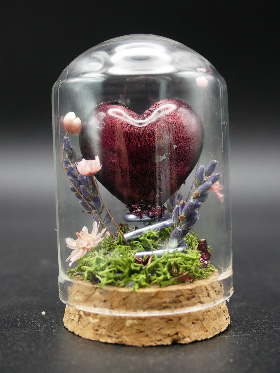 décoration en fleurs séchées