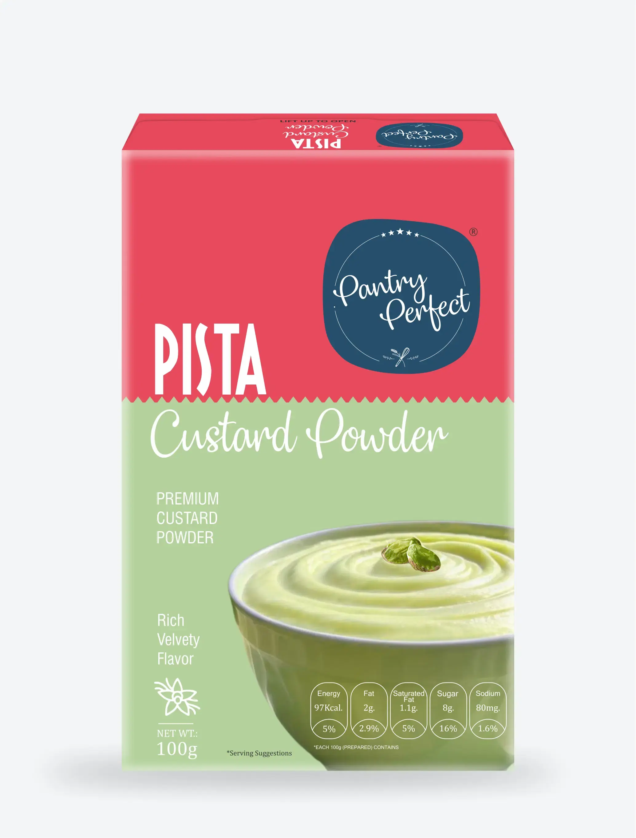 Pantry Perfect Pista Custard Powder 100g