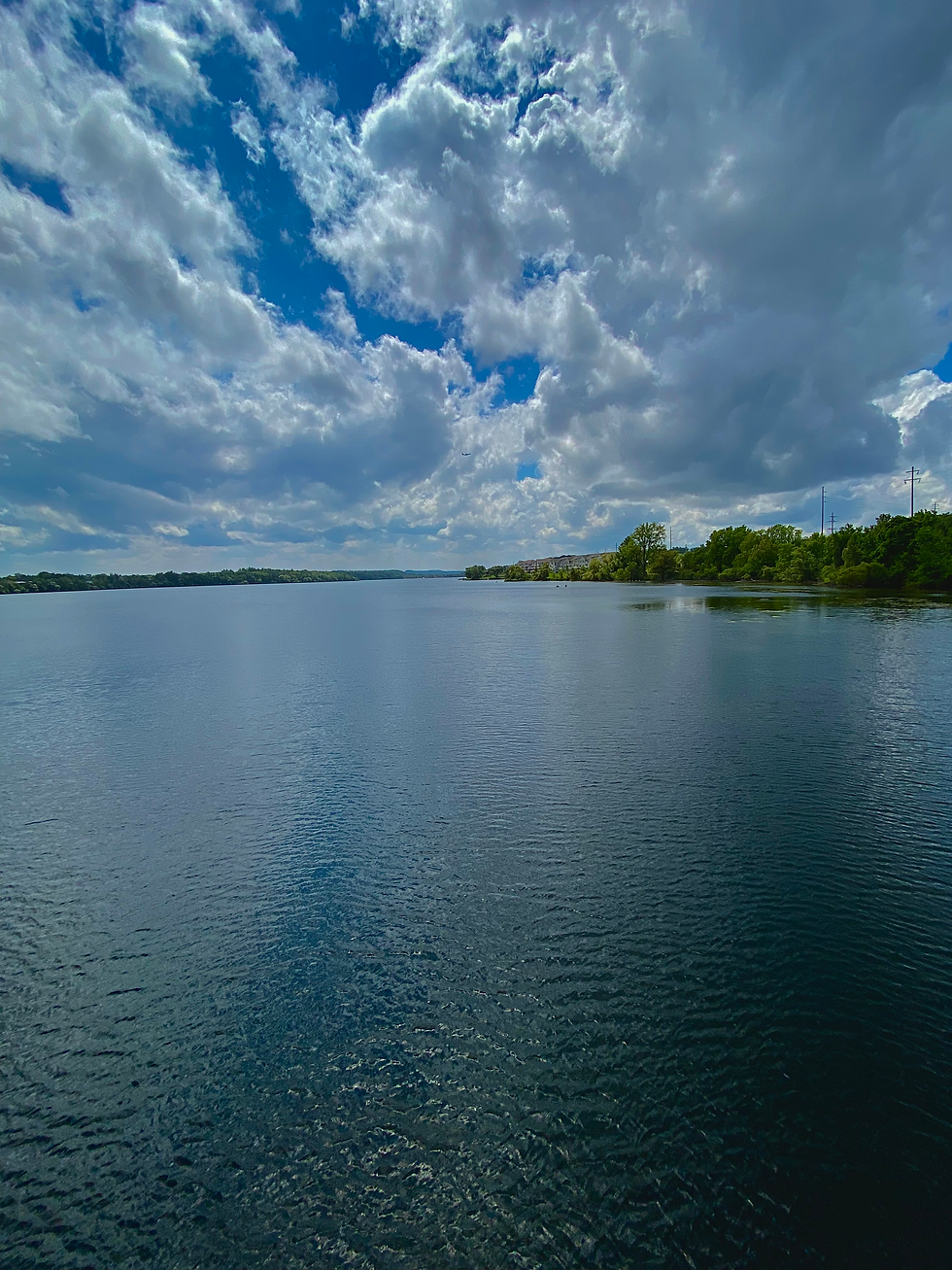 Boardman Lake Loop trail water and sky picture