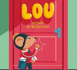 Buchcover des Kinderbuchs "Lou's bunte Nachbarschaft"