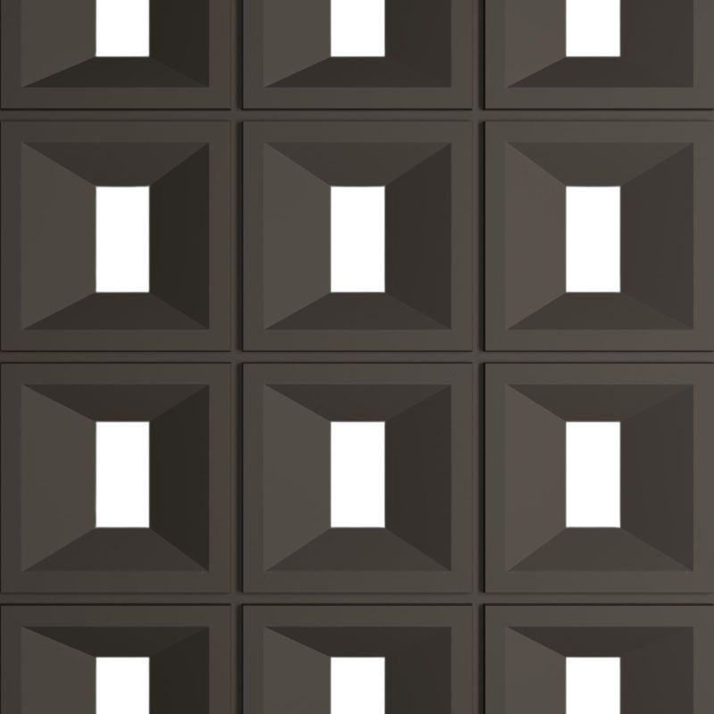 Thumbnail: PU Gap Wall "Rect" Light Black 120x60x3 cm