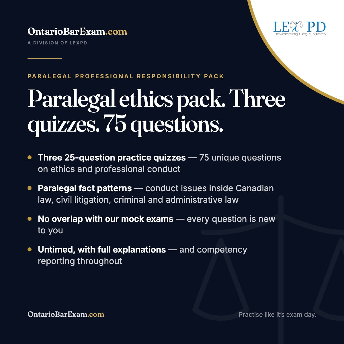 Paralegal Professional Responsibility Practice Quiz Pack