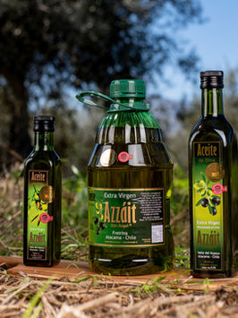 Botellas de aceite en distintos tamaños