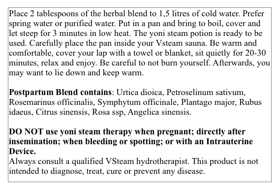 Thumbnail: POSTPARTUM Yoni Steaming Herbal Blend