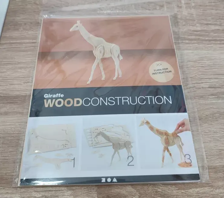 Miniatura: Figura Construcción 3D Jirafa