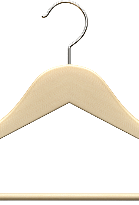 Wooden clothing hanger