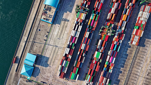 aerial-view-photography-of-container-van