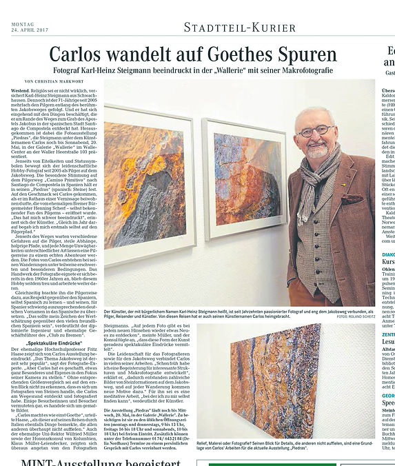 Piedras Steine am Jakobsweg Makrofotografien von Carlos