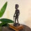 Thumbnail: Vintage African Ebony Carving: Man with Walking Stick