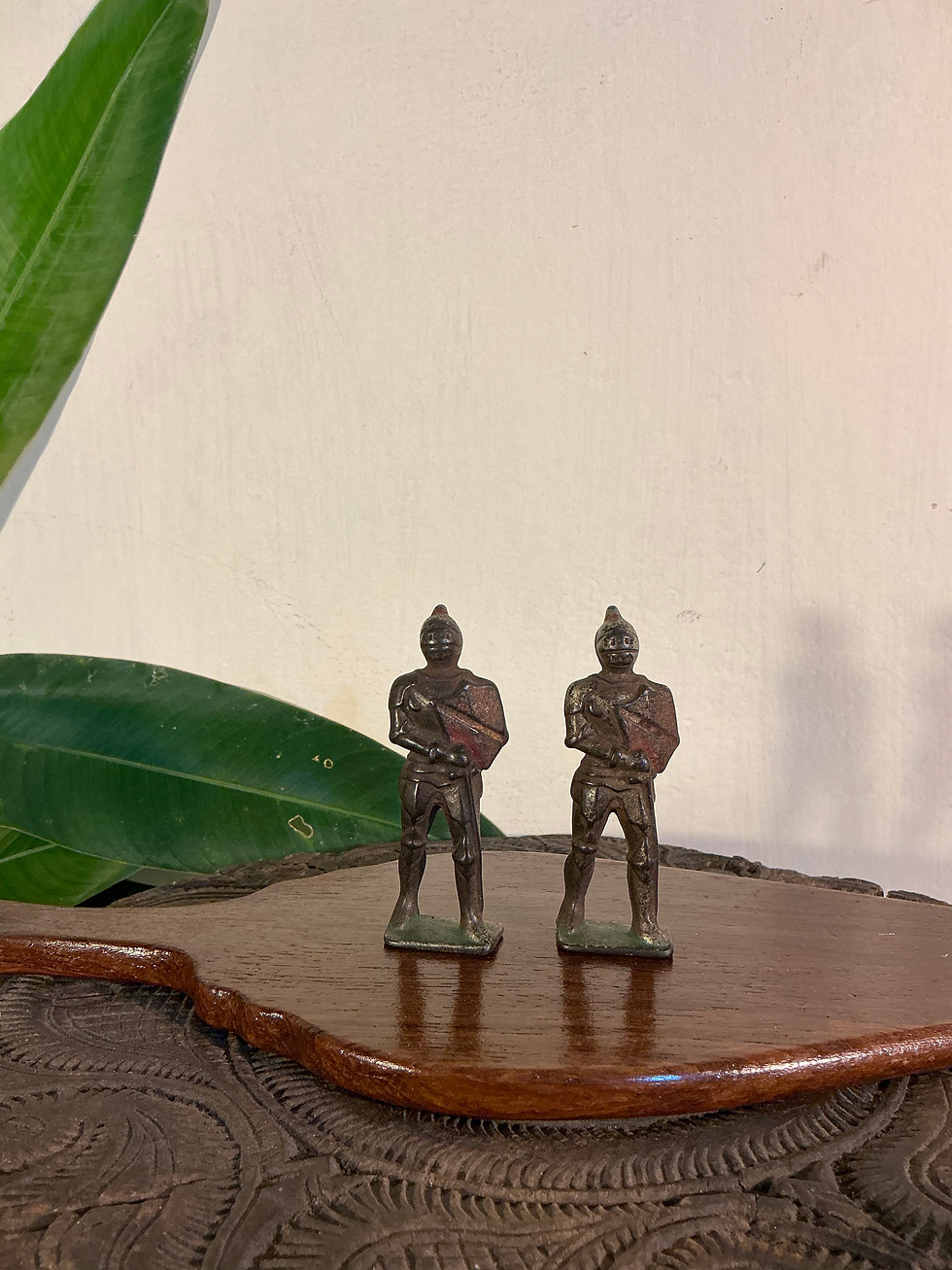 Thumbnail: Pair of Vintage Iron Knights