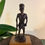 Thumbnail: Vintage African Ebony Carving: Man with Walking Stick