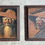 Thumbnail: A Pair of Asian Vintage Tobacco Leaf Oil Paintings