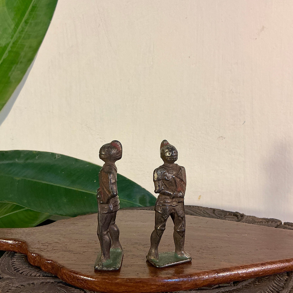 Thumbnail: Pair of Vintage Iron Knights