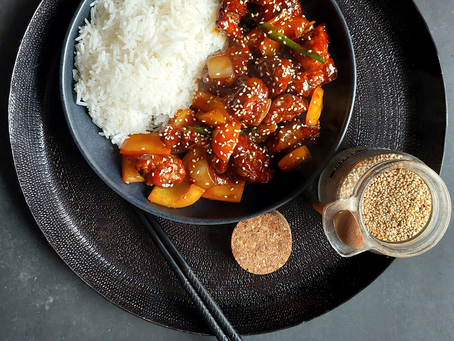 Sweet and sour crispy chicken